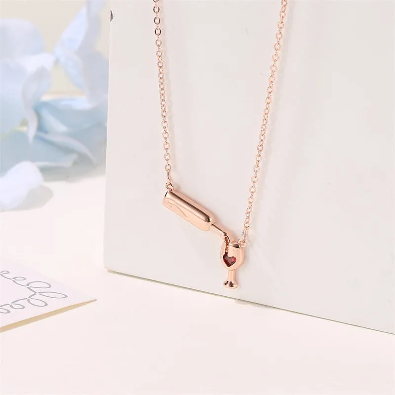 Trendy Bottle Choker Chic Necklaces For Girls