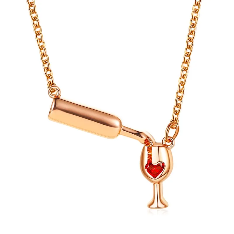 Trendy Bottle Choker Chic Necklaces For Girls