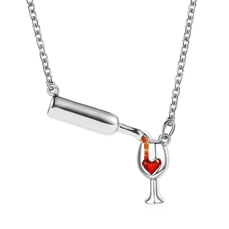 Trendy Bottle Choker Chic Necklaces For Girls