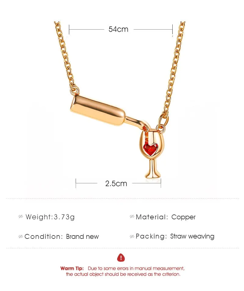 Trendy Bottle Choker Chic Necklaces For Girls