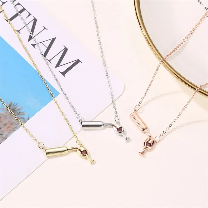 Trendy Bottle Choker Chic Necklaces For Girls