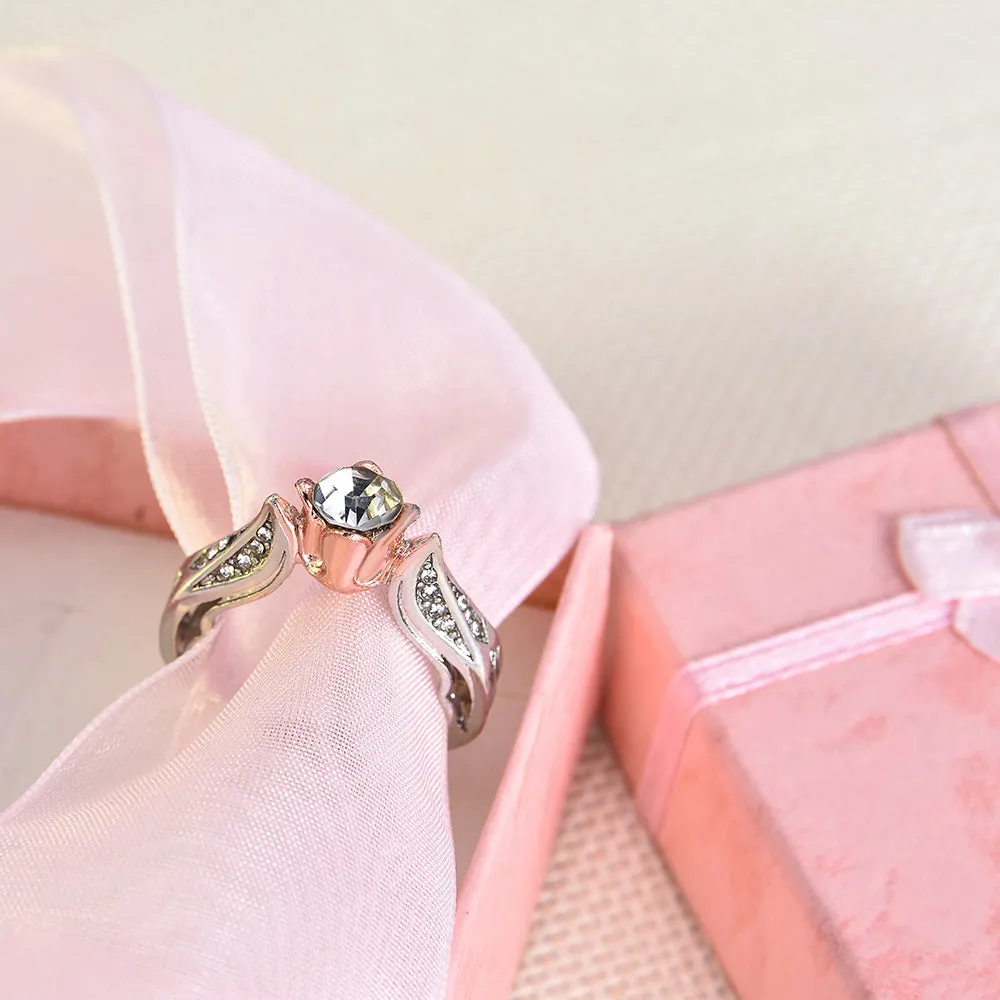 Trendy Exquisite Rose Floral Ring