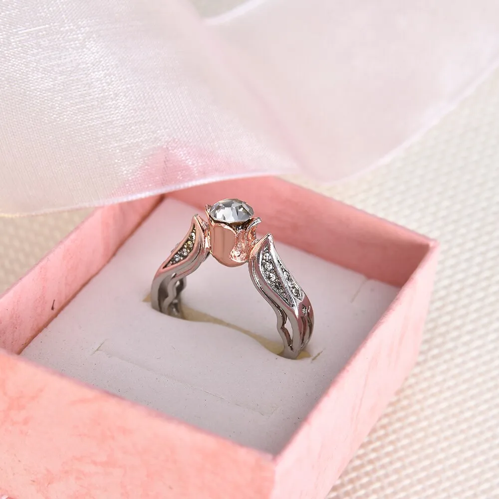 Trendy Exquisite Rose Floral Ring