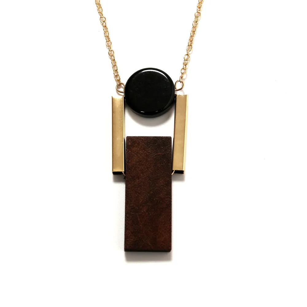 Trendy Geometric Long Necklace