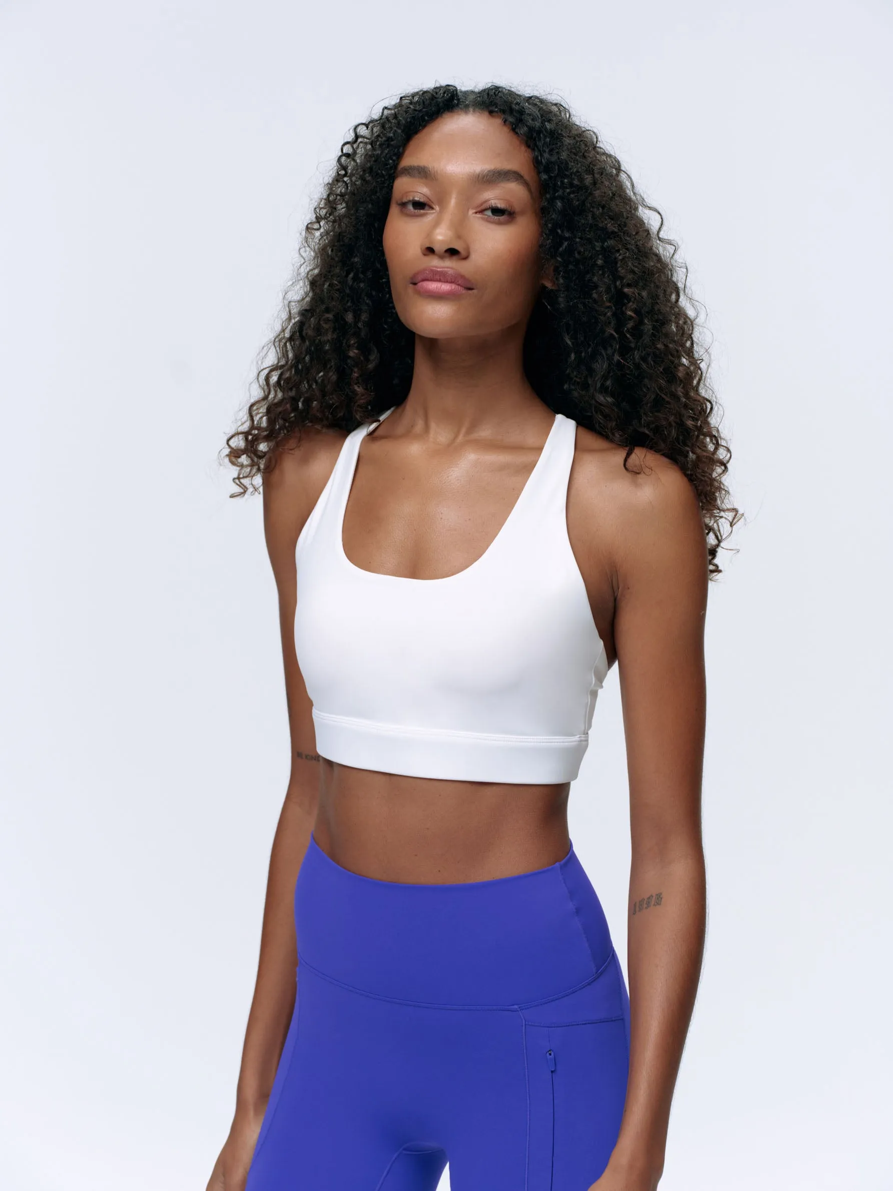 Ultimate Strappy Sports Bra - White