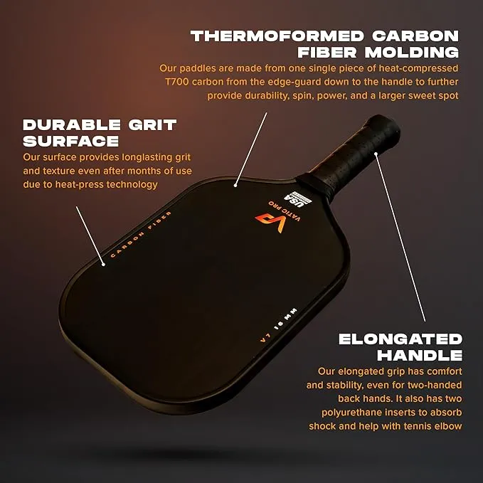 Vatic Pro V7 16mm Pickleball Paddle