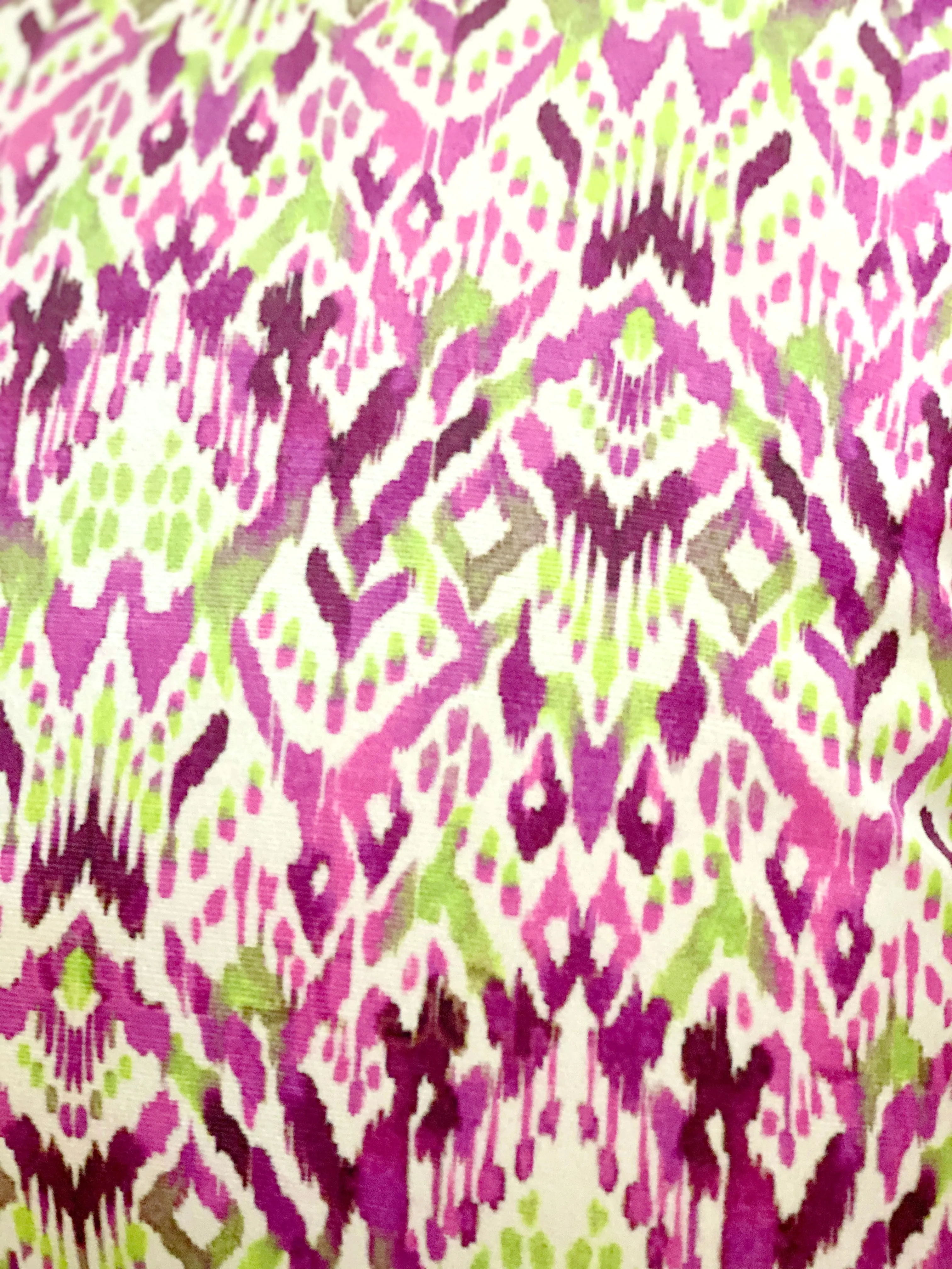 Velvet Amethyst & Lime Square Pillow Cover
