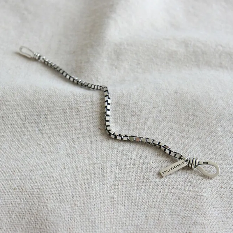 Vintage 925 Sterling Silver Bracelets For Women Wedding Jewelry