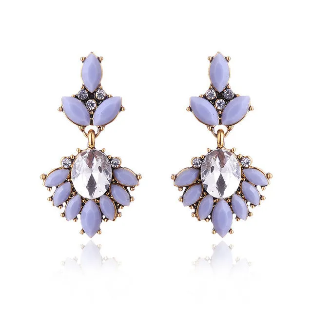 Vintage Rhinestone Earrings For Women