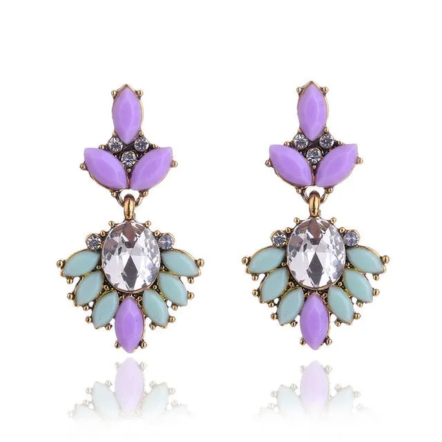 Vintage Rhinestone Earrings For Women