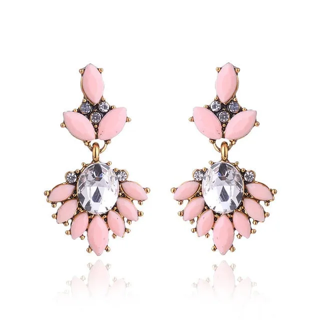 Vintage Rhinestone Earrings For Women
