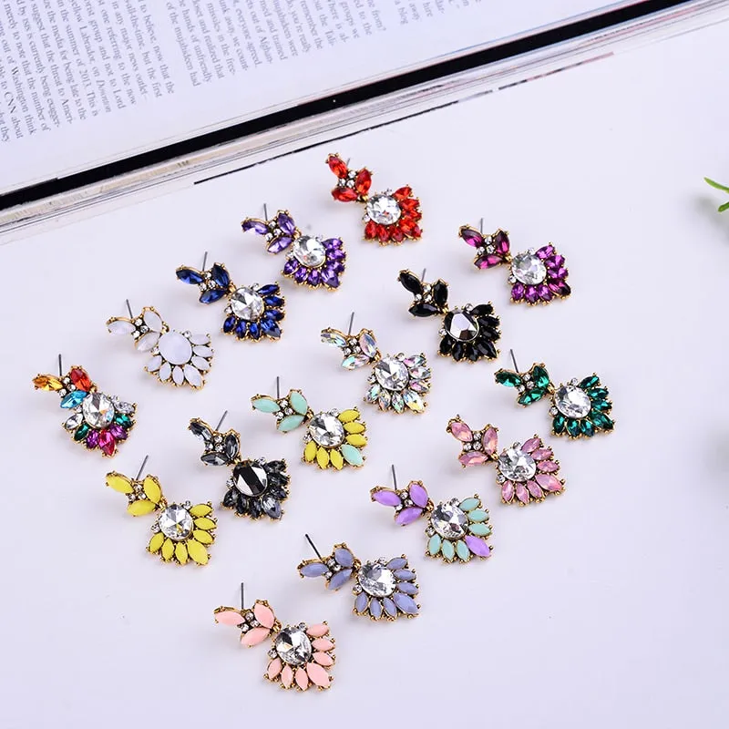 Vintage Rhinestone Earrings For Women