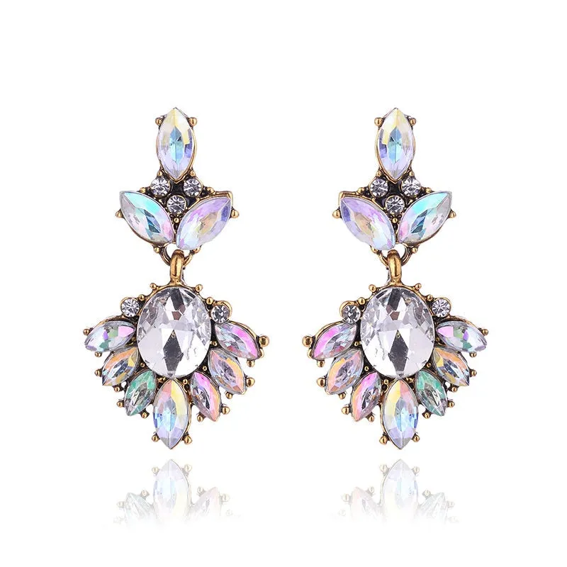 Vintage Rhinestone Earrings For Women