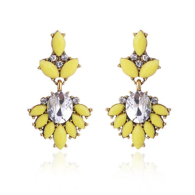Vintage Rhinestone Earrings For Women