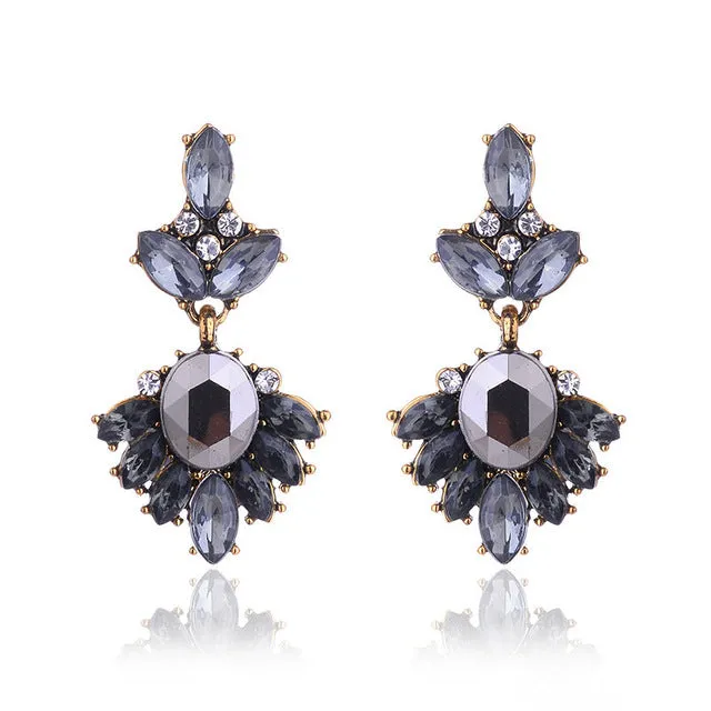 Vintage Rhinestone Earrings For Women