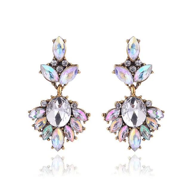 Vintage Rhinestone Earrings For Women