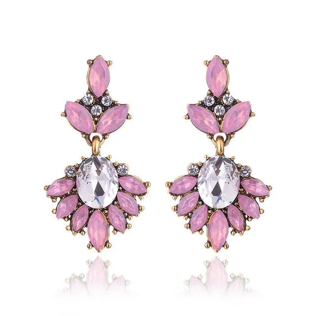 Vintage Rhinestone Earrings For Women