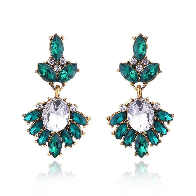 Vintage Rhinestone Earrings For Women
