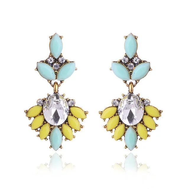 Vintage Rhinestone Earrings For Women