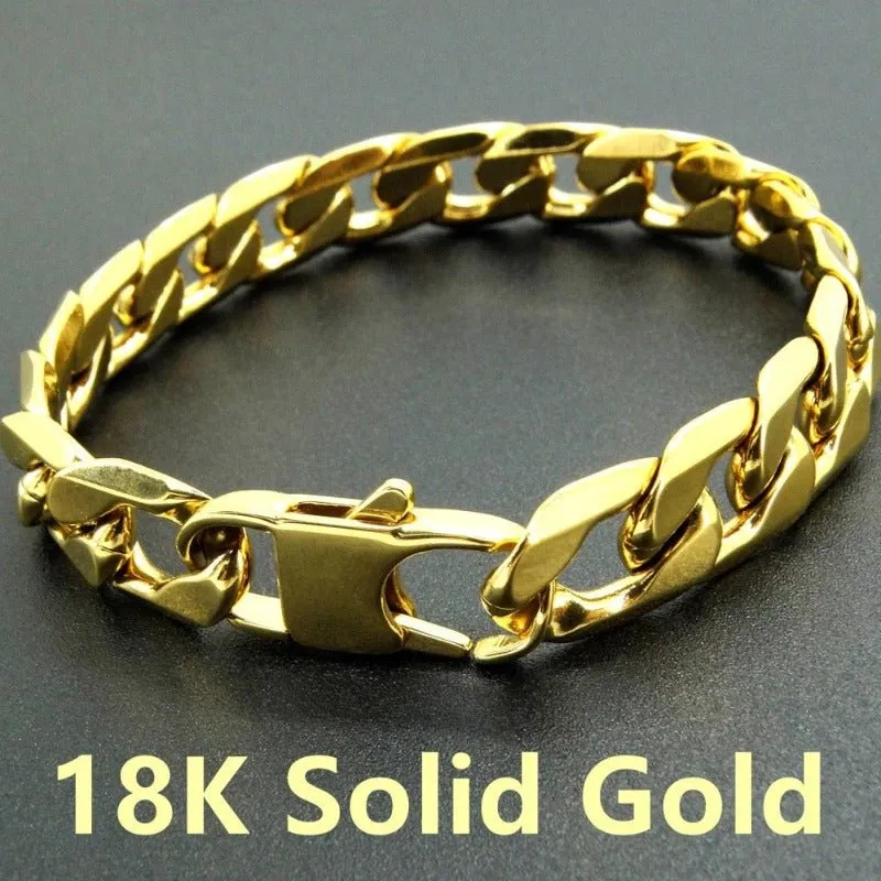 Women Curb Chain Bracelet Punk Jewellery Gift