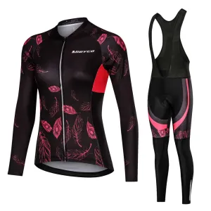 Women Cycling Clothing Cycling Sets Bike uniform Female Long Sleeve Cycling Jersey Set Road Bicycle Jerseys MTB Bicycle Wear