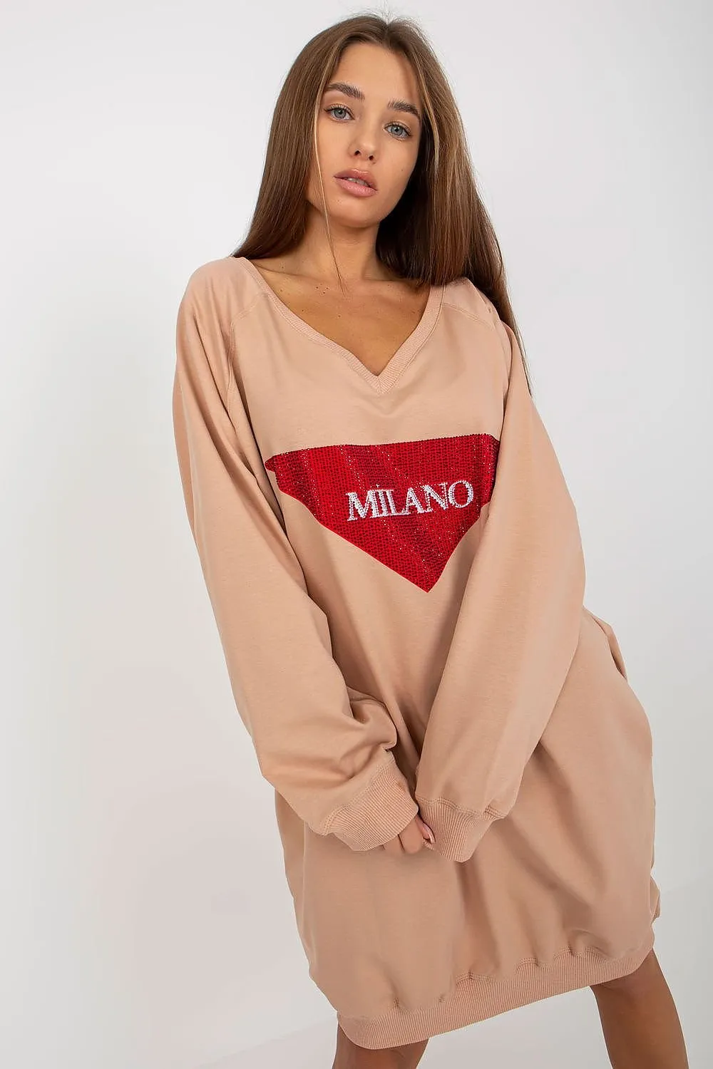 Women's dominant print casual sweatshirt