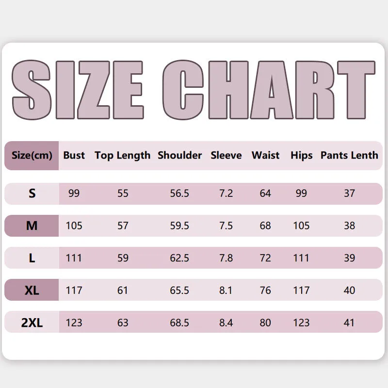 Women's Fashion Summer Square Patterned Top & Short Pants Set
