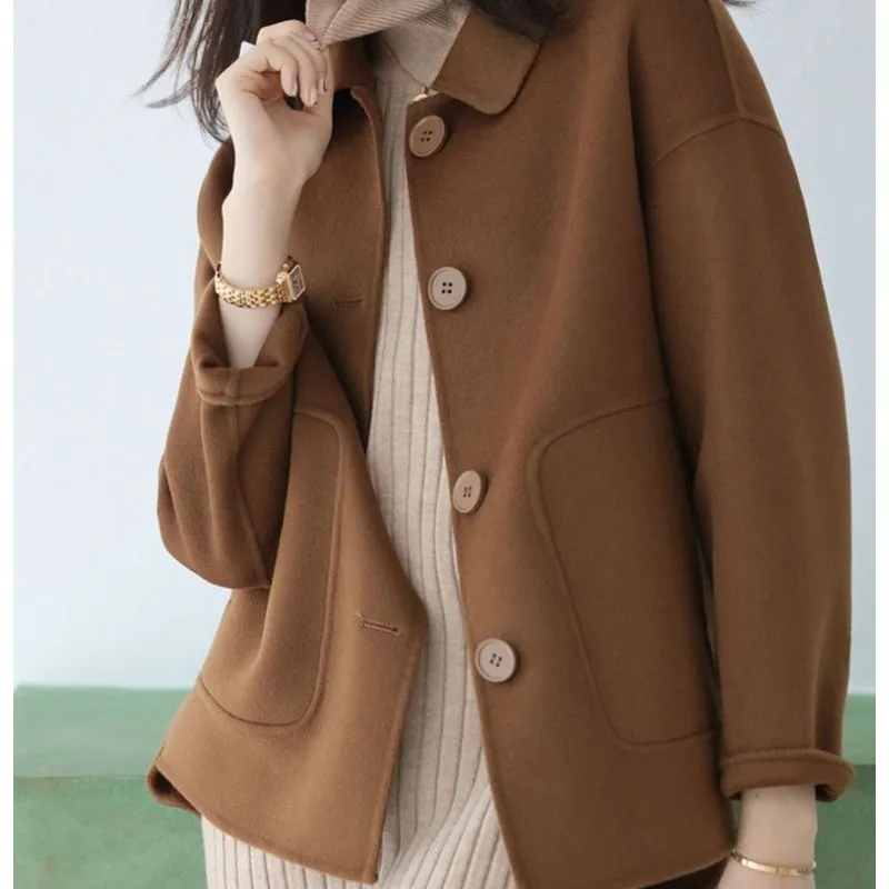 Women's Fashionable and Warm Lapel Coat