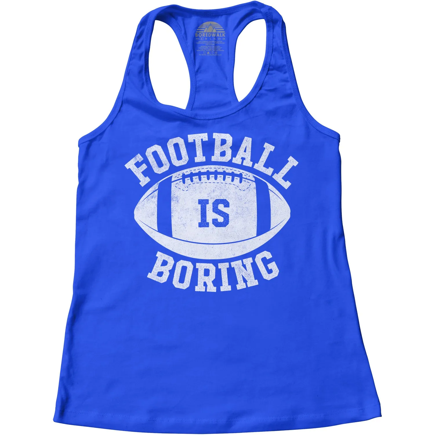 Women's Football is Boring Racerback Tank Top