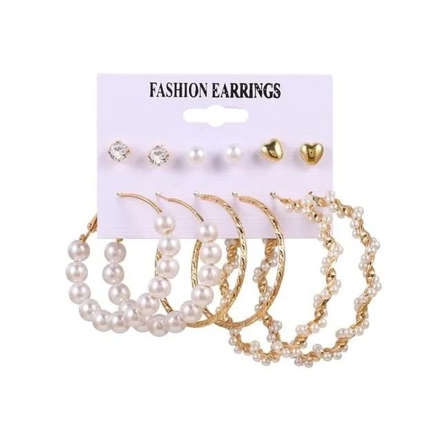 Women's Geometric Earrings Set