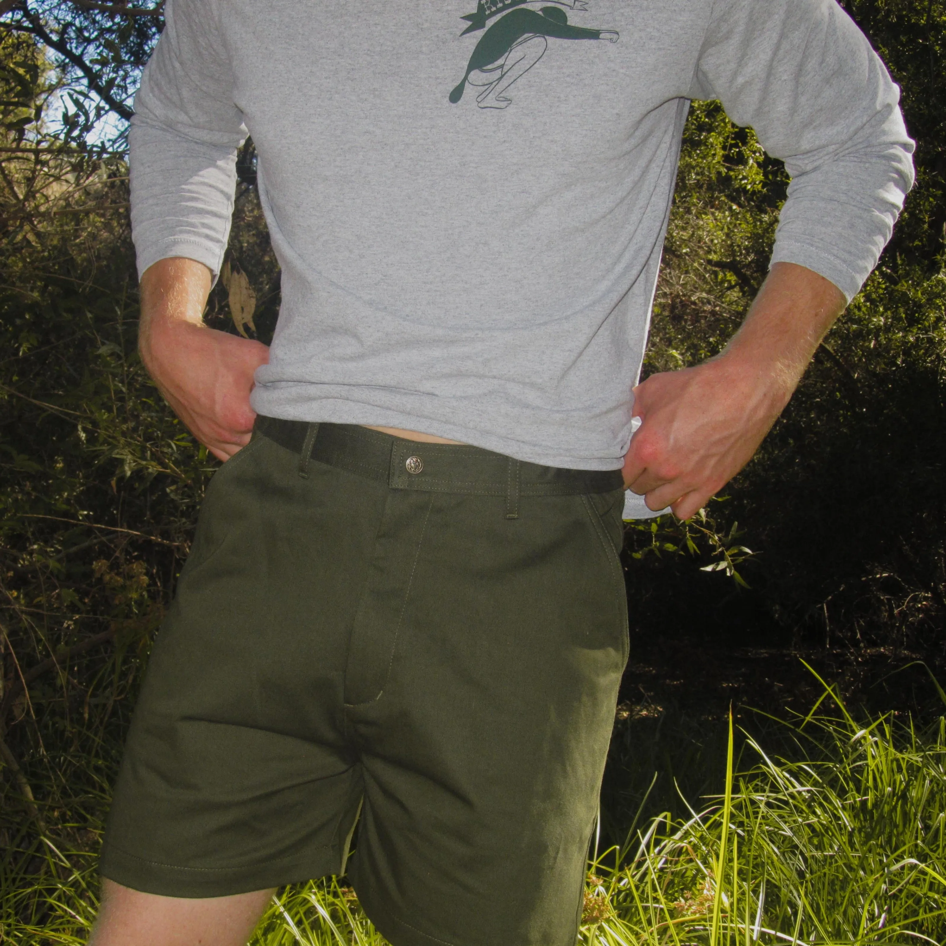 Yellow Rat Boy Scout Shorts - Green